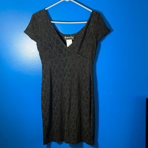 Women’s Floral Print Black Top by All That Jazz